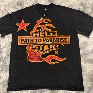 Hellstar Path To Paradise Biker T-Shirt Men’s Size Large